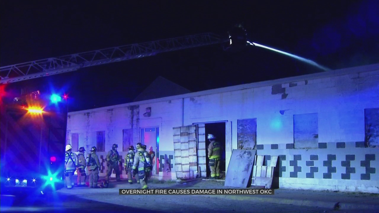 Building Damaged In Fire In NW Oklahoma City