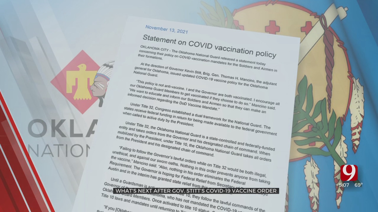 Pentagon Responds To Oklahoma National Guard's Memo Concerning COVID Vaccines
