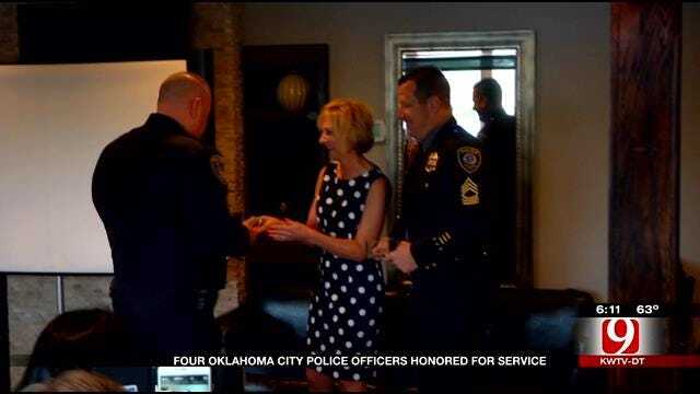 Four Oklahoma City Police Officers Honored For Service