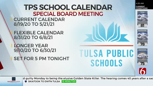 Tulsa Public Schools To Hold Meeting To Discuss COVID-19, Upcoming Calendar