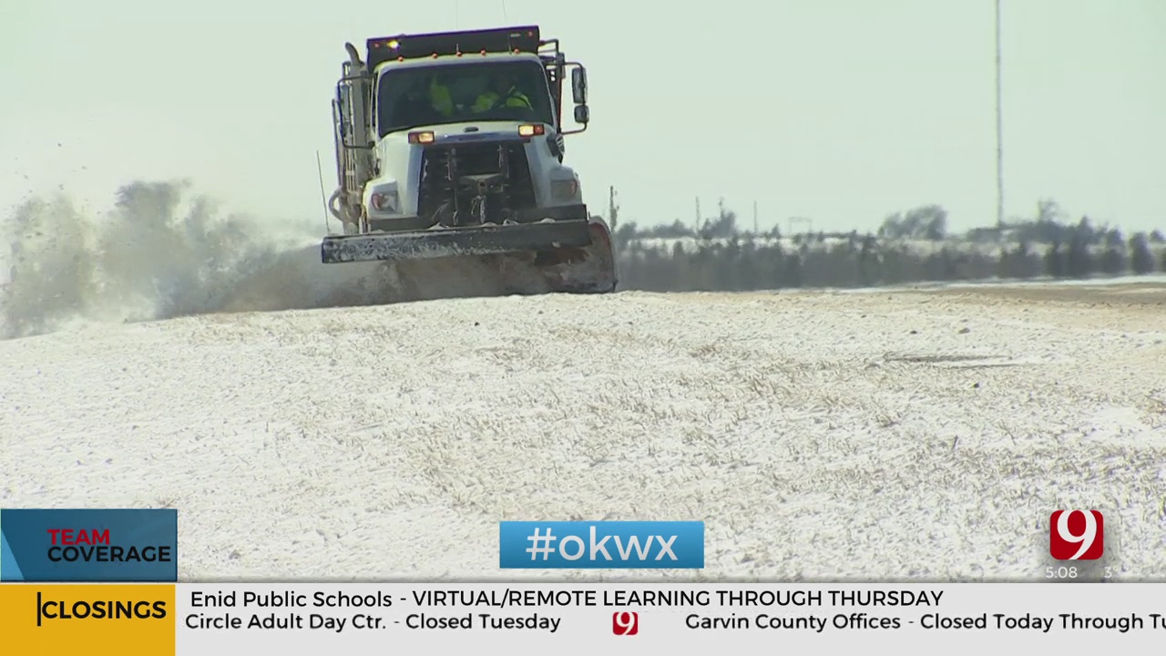 ODOT Crews Work To Stay Ahead Of Another Round Of Snow