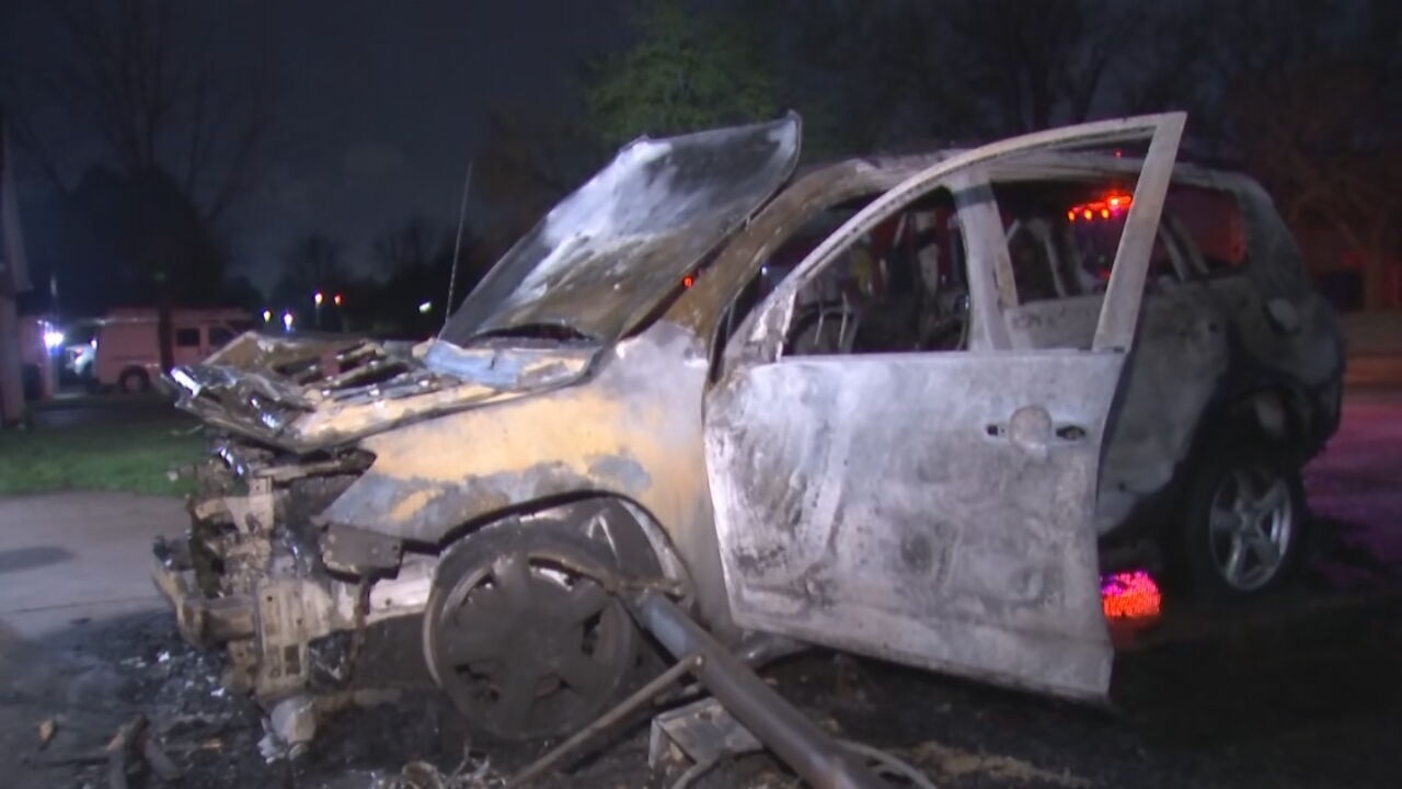 Fire Destroys Tulsa Family's Vehicle