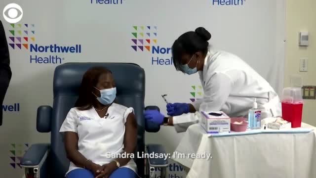 WATCH: New York Nurse Receives Second Dose Of Pfizer's COVID-19 Vaccine