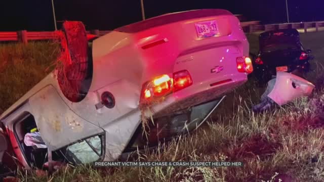 Pregnant Victim Says 19-Year-Old OKC Police Chase Suspect Helped Her Family After Allegedly Causing Rollover Crash  