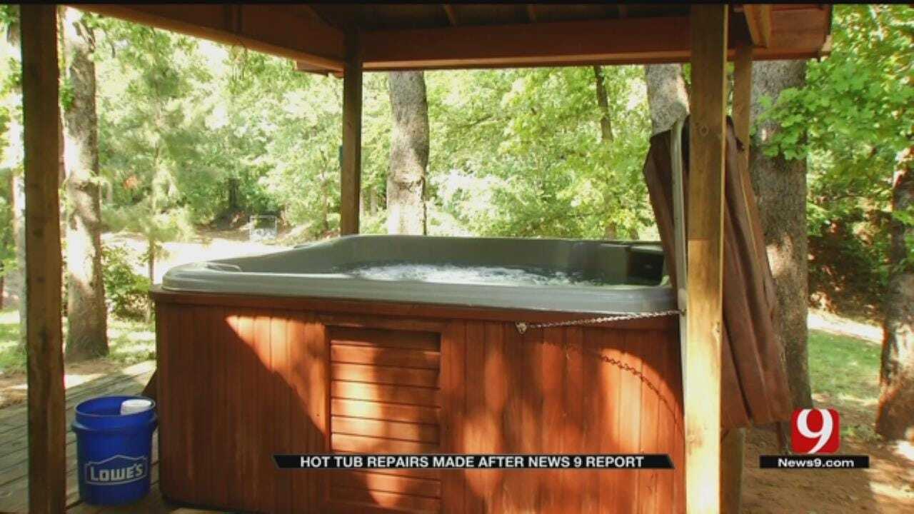 Guthrie Man Gets Hot Tub Repaired After News 9 Report