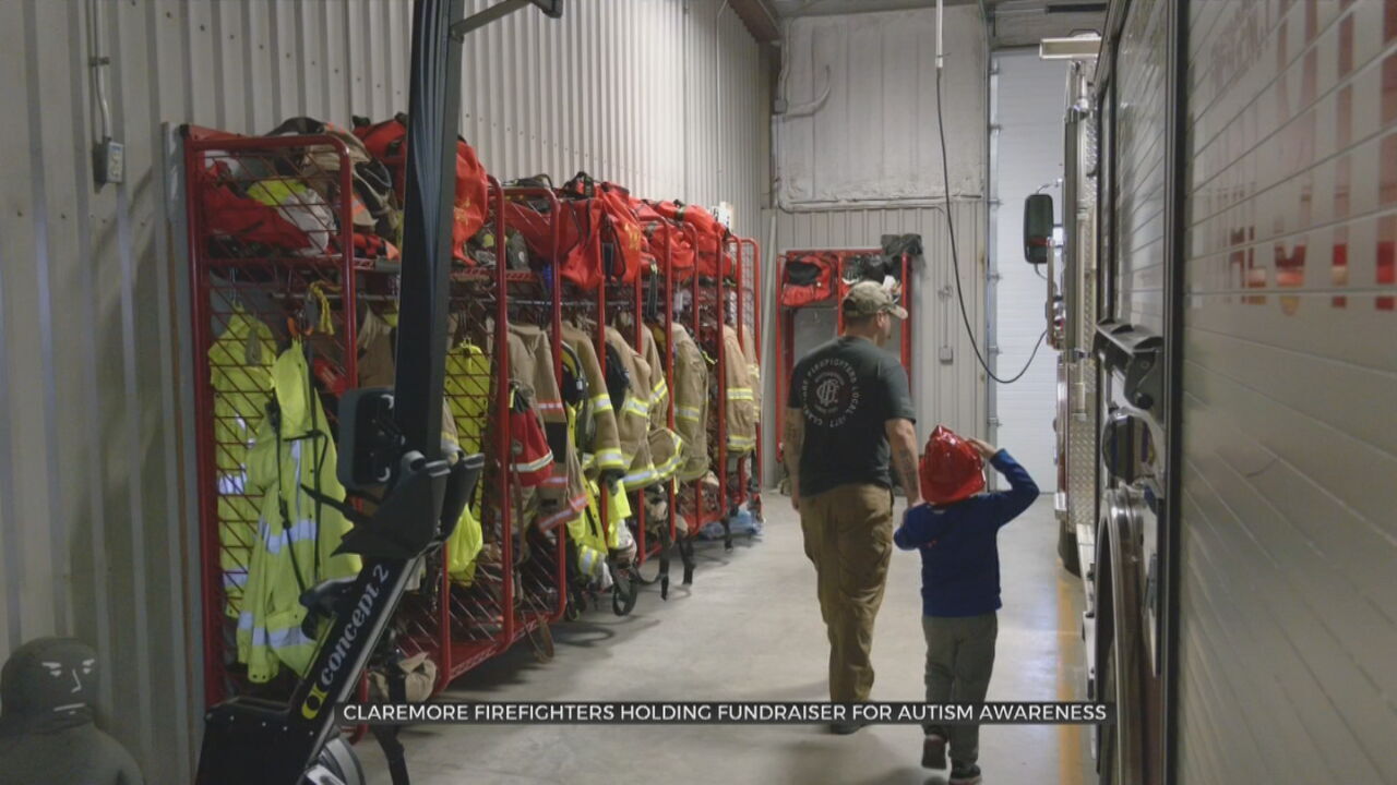 Claremore Firefighters Hold Fundraiser Ahead Of Autism Awareness Month 