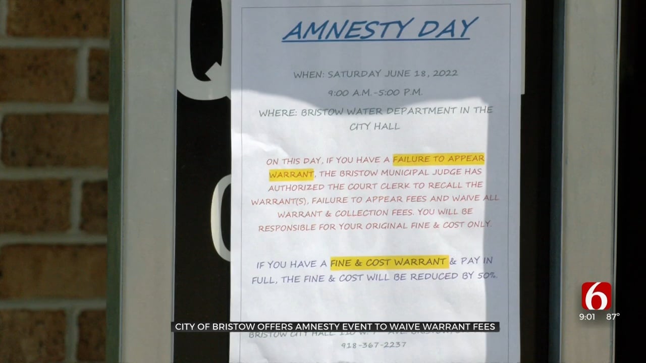 City Of Bristow Offers Amnesty Event To Waive Warrant Fees