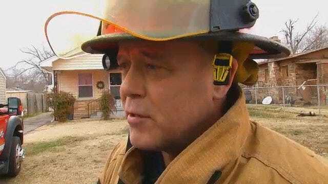 WEB EXTRA: Tulsa Fire Captain Tim Holt Talks About House Fire