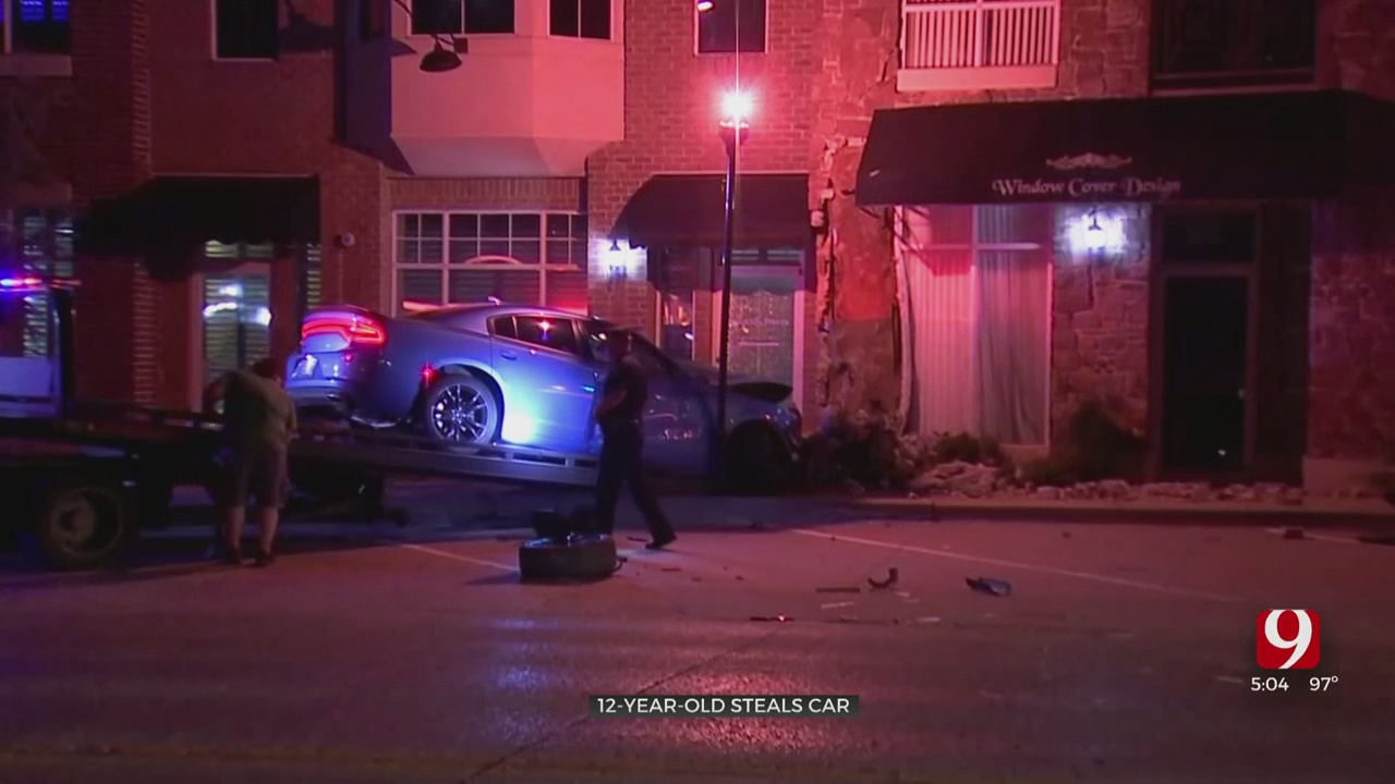 Edmond 12-Year-Old Accused Of Stealing Car, Leading Police On Chase, Crashing Into Businesses