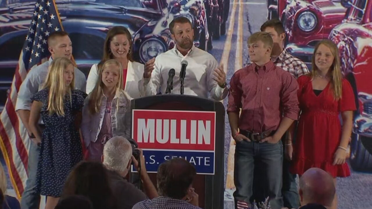 Watch: Rep. Markwayne Mullin Discusses His US Senate GOP Runoff Win 