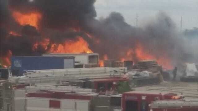 WEB EXTRA: Witness Video Of Midtown Tulsa Business Fire
