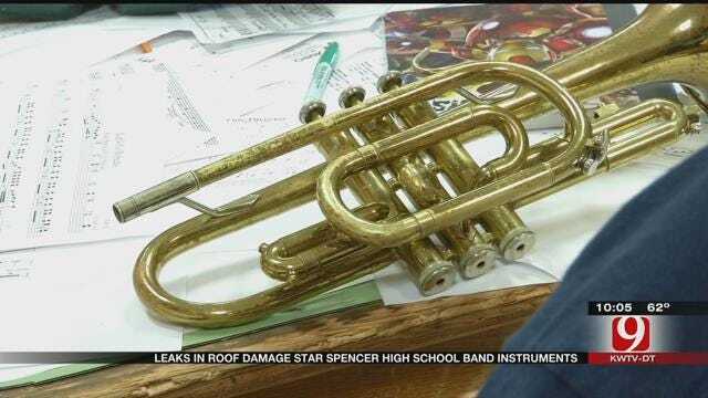 Roof Leaks Damage Star Spencer HS Band Instruments