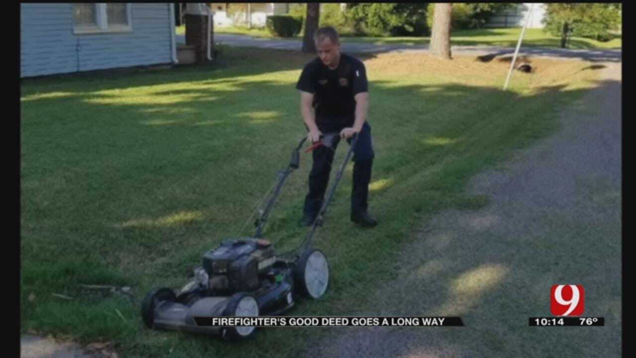 Shawnee Firefighter's Kind Deed Drawing Attention