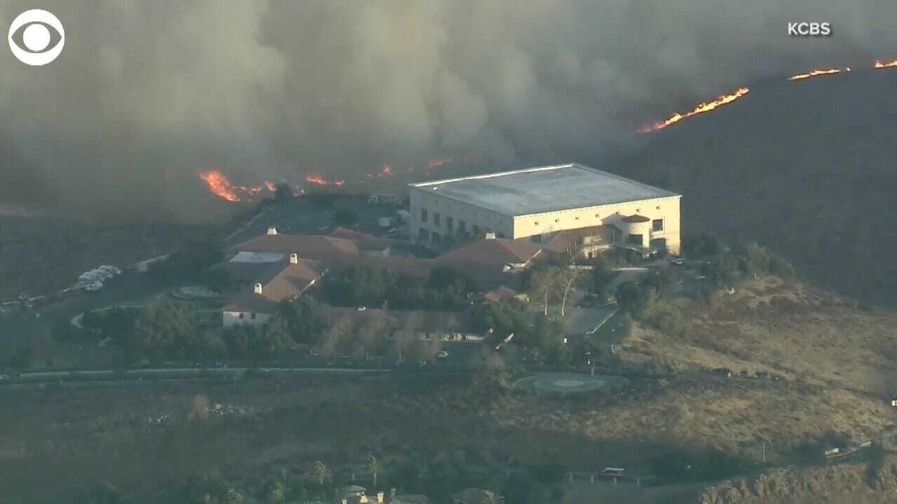 WATCH: Wildfires Threaten Ronald Reagan Presidential Library In Simi Valley, California