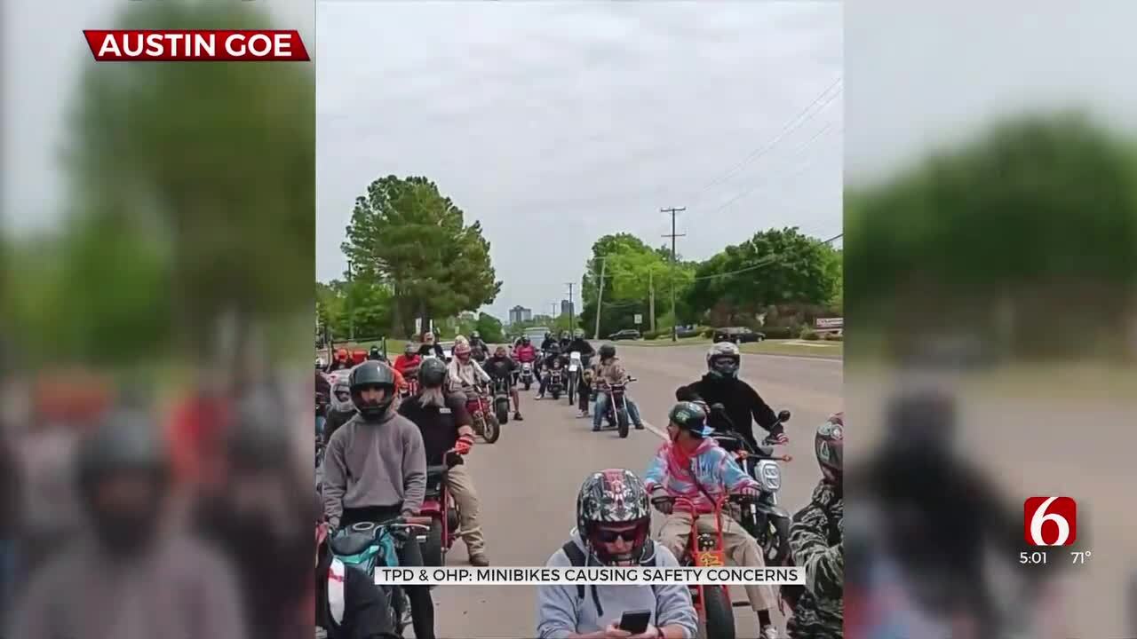 Authorities Break Up Large Group On Mini Bikes In Tulsa