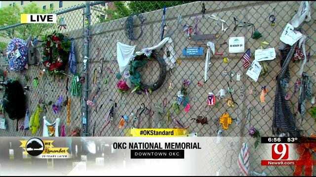Woman Places Poem On OKC Bombing Memorial Fence In Honor Of Niece