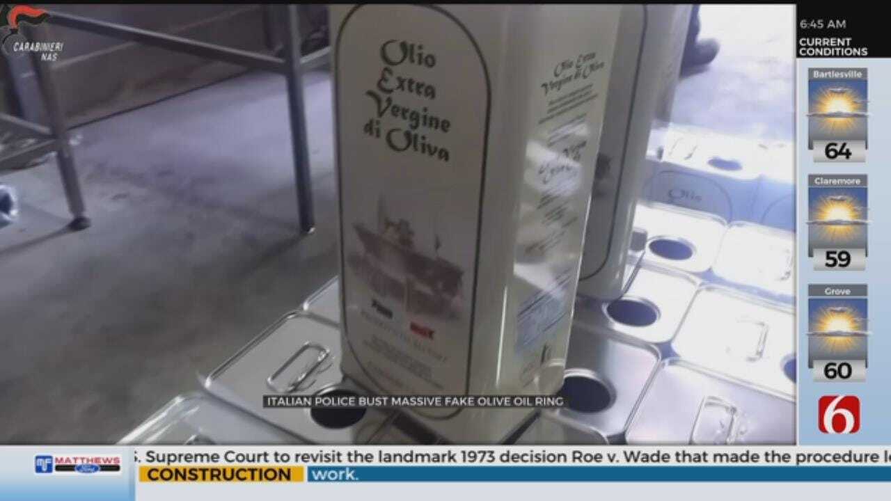 WATCH: Massive Fake Olive Oil Bust