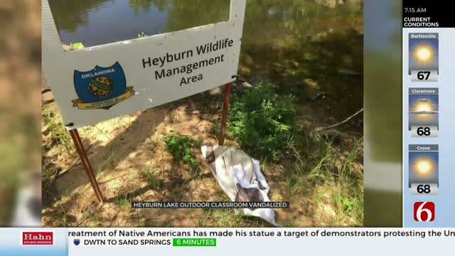 Heyburn Lake Outdoor Classroom Vandalized With Bullets and Trash