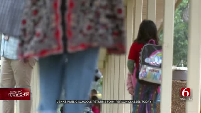 Safety Protocols In Place For Jenks Public Schools First Day Of In-Person Classes  