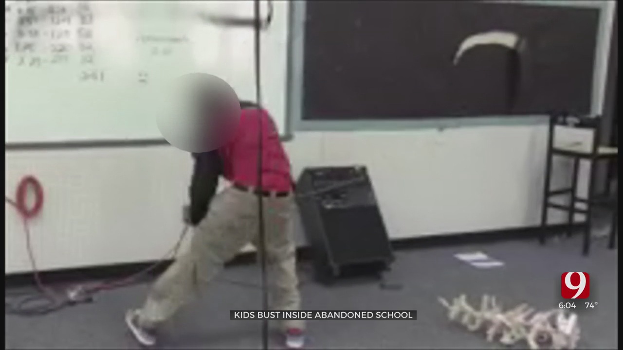 Children Caught On Camera Vandalizing Abandoned Putnam City Middle School