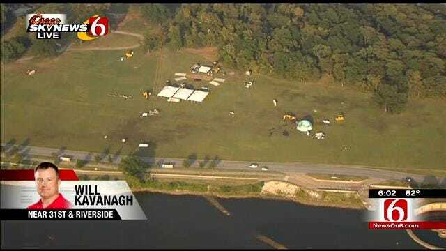 WEB EXTRA: Osage SkyNews 6 HD Over Gathering Place Future Home