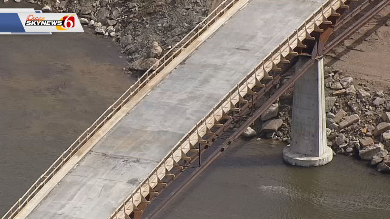 Crews Make Progress On New Pedestrian Bridge Over Arkansas River