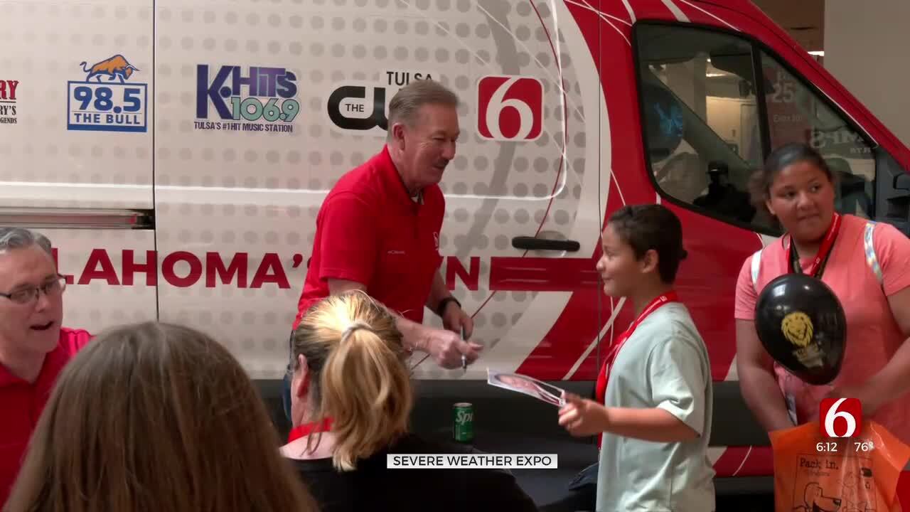 News On 6 Meteorologists, Storm Trackers Attend Severe Weather Awareness Expo At Tulsa's Woodland Hills Mall