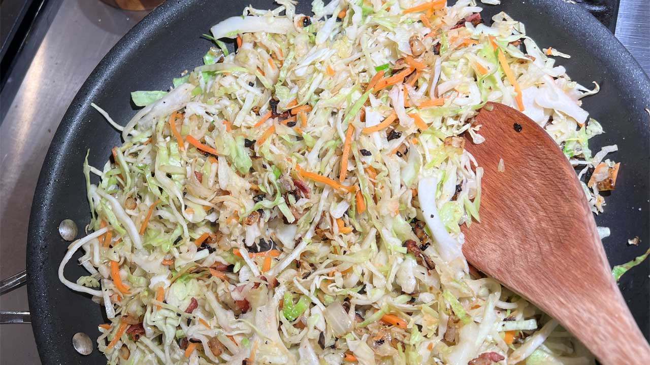 Simple Skillet Cabbage