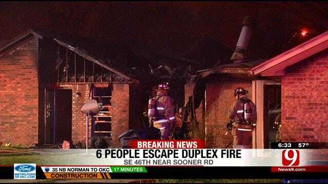 Fire Destroys Southeast OKC Duplex