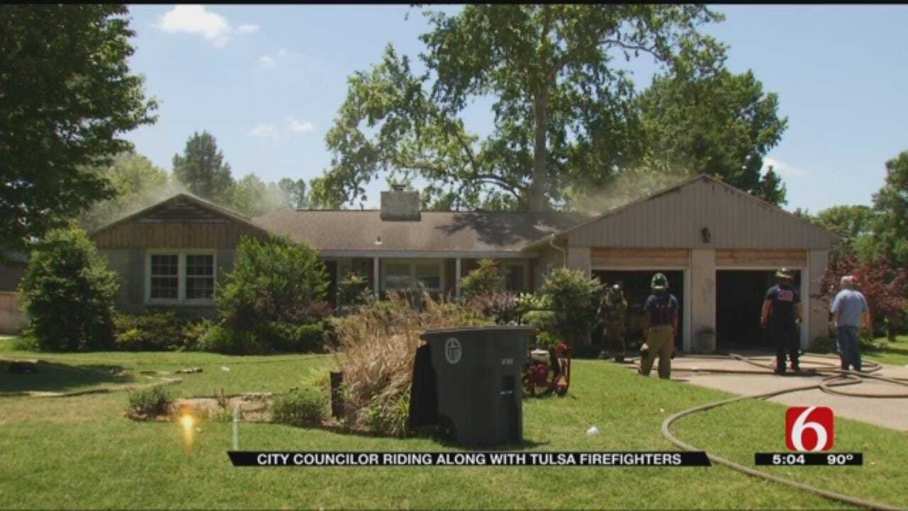 Fire Damages Tulsa Home