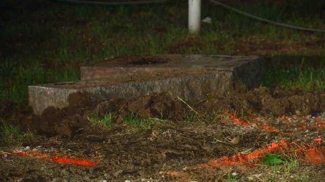WEB EXTRA: Video Of Damage At Lone Elm Cemetery In Rogers County