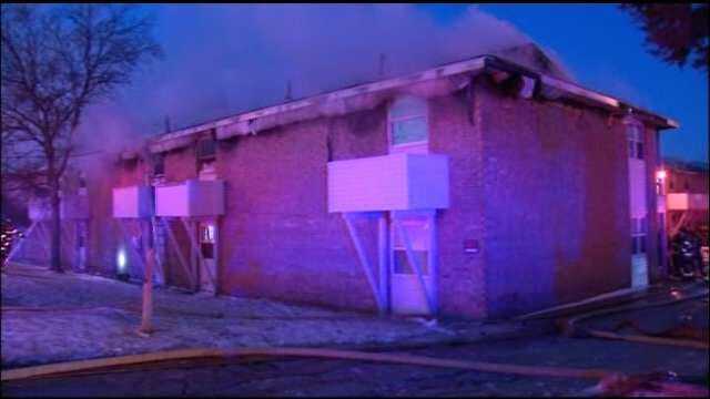 WEB EXTRA: Video From Scene Of Fire At Whispering Oaks Apartments