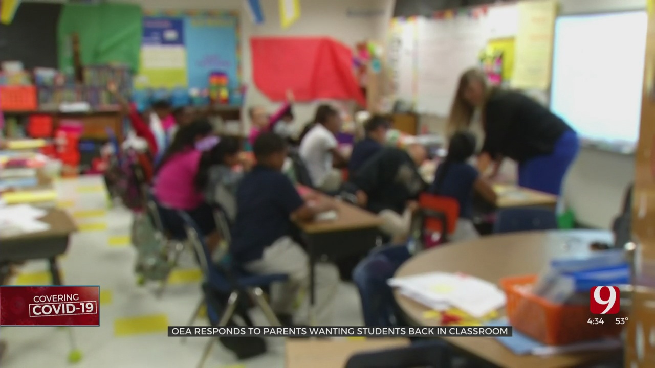 OEA Responds To Parents Wanting Students Back In The Classroom