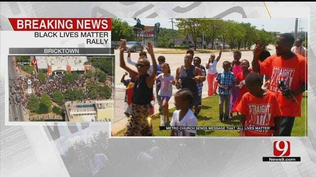 NE OKC Church Marches In Support Of 'All Lives Matter'