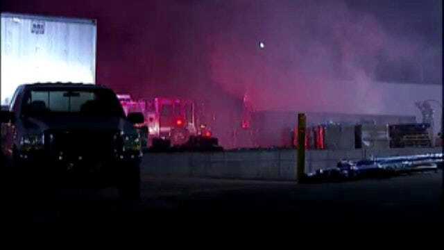 WEB EXTRA: Video Of Tulsa Trash Dumpster Fire