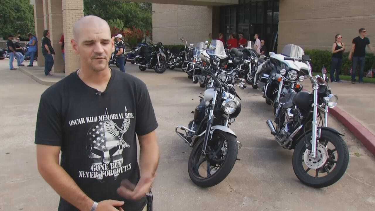 Bikers Gather In Tulsa To Honor Soldiers Killed In Operation Enduring Freedom