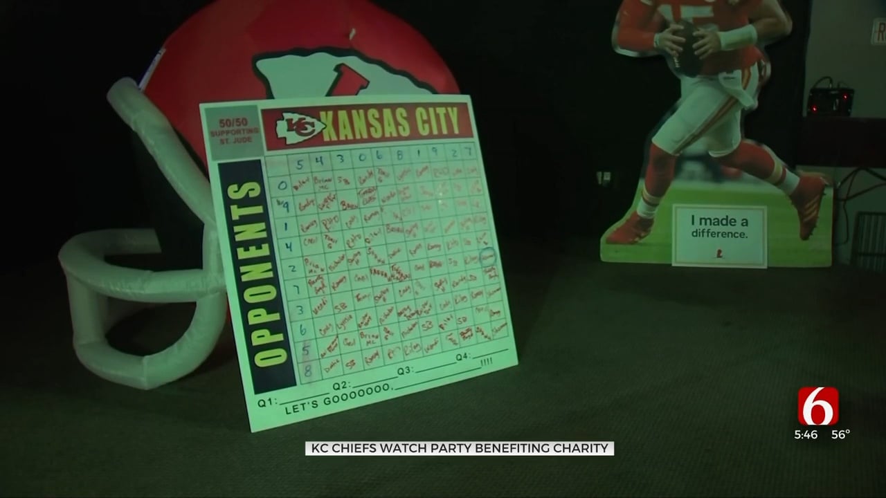 Chiefs Fans In Tulsa Gather For Watch Party Benefitting Children's Research Hospital