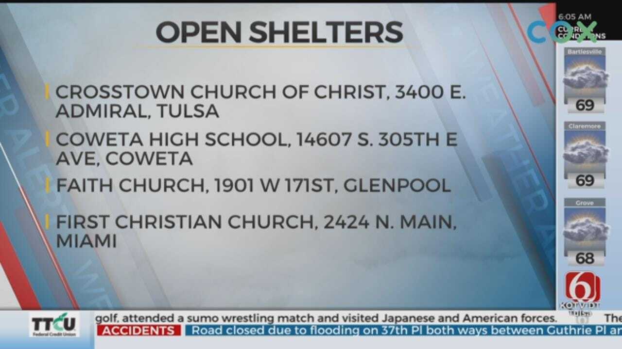 Eastern Oklahoma Shelters Open To Help Flood Victims