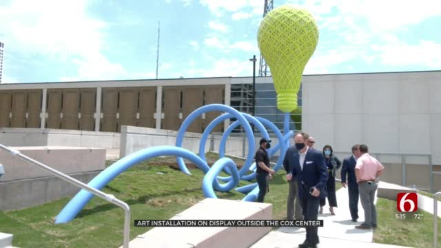 New Public Art Installation In Downtown Tulsa Highlights City's Past, Bright Future