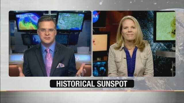 WEB EXTRA: Jed Castles Talks To NASA About Historical Sunspot Rotating To Face Earth