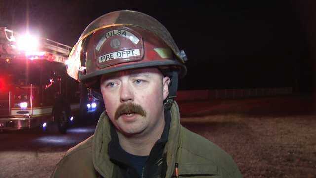 WEB EXTRA: Tulsa Fire Department Captain Chad Meyer Talks House Fire 34th Street North