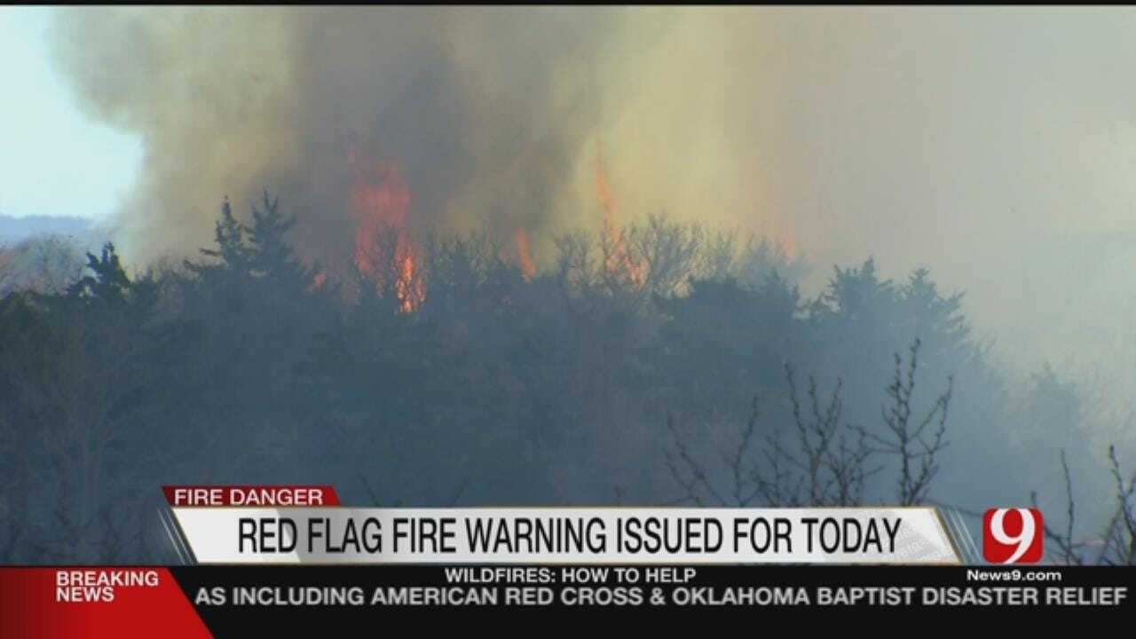 Extreme Fire Danger Issued While Wildfires Continue To Burn In Western OK