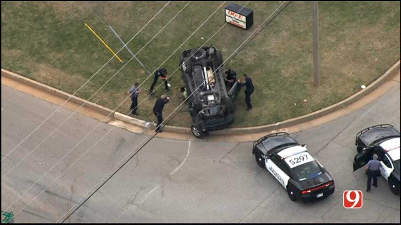 WEB EXTRA: Police Chase Ends In NE OKC