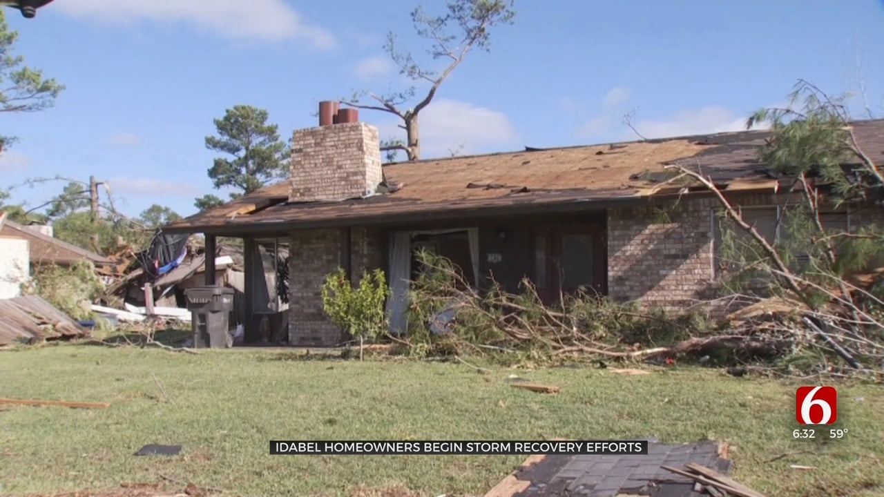 Idabel Homeowners Begin Storm Recovery Efforts After Tornado