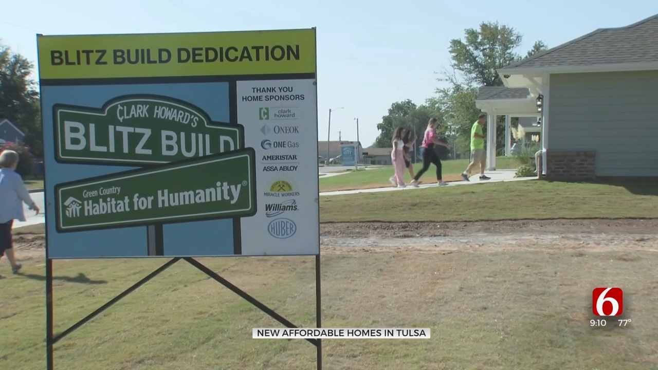Habitat For Humanity Dedicates 6 New Houses To Homeowners In Tulsa