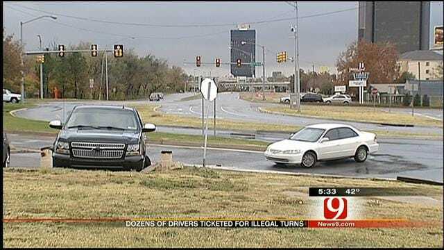 Police Ticket OKC Restaurant Patrons For Illegal Turn