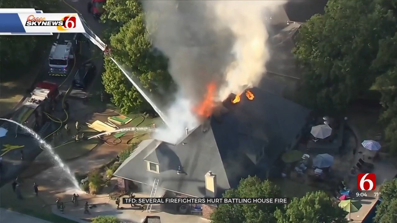 TFD: Several Firefighters Injured While Battling House Fire