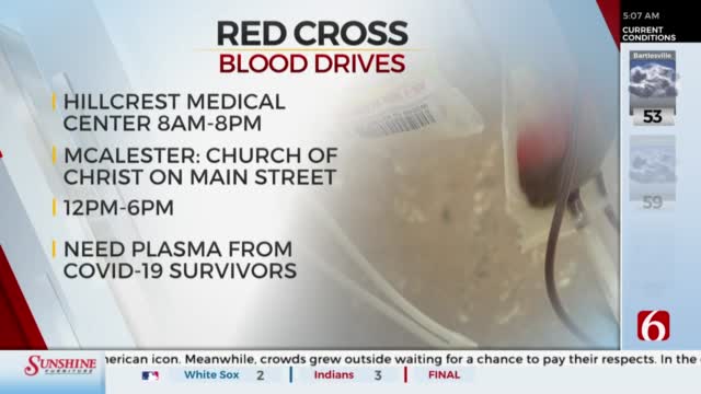 Red Cross Holding Blood Drives In Northeastern Oklahoma