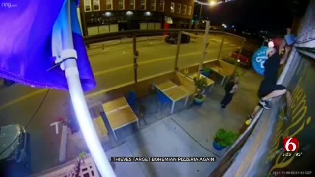 Thieves Caught On Camera Targeting Downtown Tulsa Pizzeria Again 