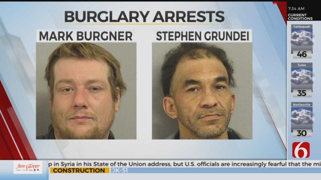 Tulsa Burglary Suspects Arrested After Seen On Security Cameras